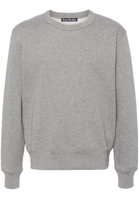 Felpa con applicazione Face in grigio di Acne studios face - unisex ACNE STUDIOS FACE | CI0173X92